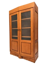 Art Deco Amsterdamse School Bookcase by Hildo Krop for Gebroeders Monsieur